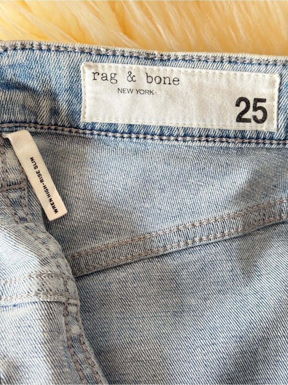 rag & bone Wren High-Rise Slim Ankle Jeans Emma Wash Size 25 - Picture 8 of 16